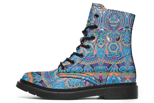 "Neo Human Pattern inverted" Boots