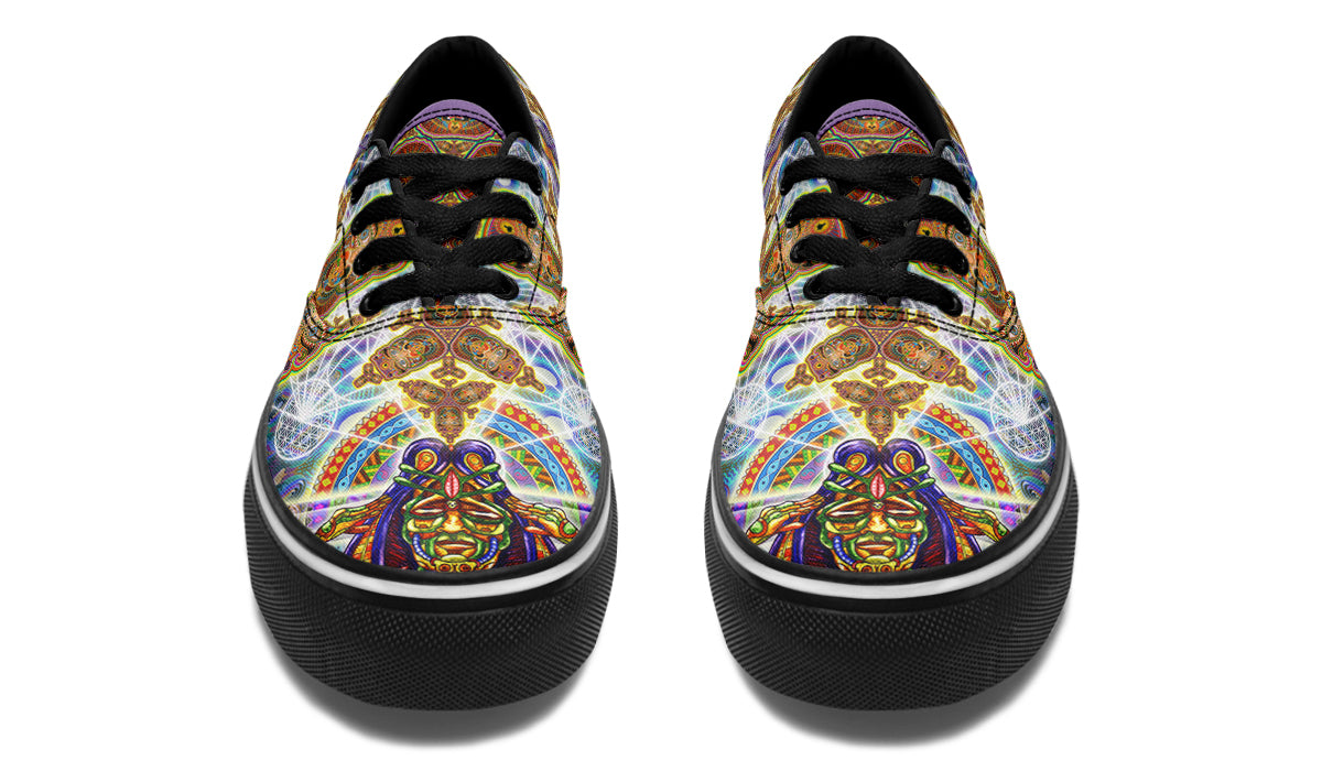 "Messeges From A Healing Fractal Dimention" Classic Shoes