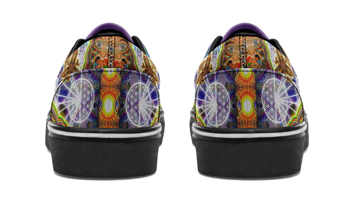 "Messeges From A Healing Fractal Dimention" Classic Shoes