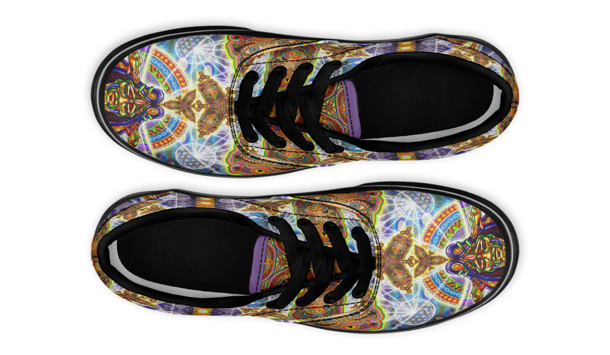 "Messeges From A Healing Fractal Dimention" Classic Shoes