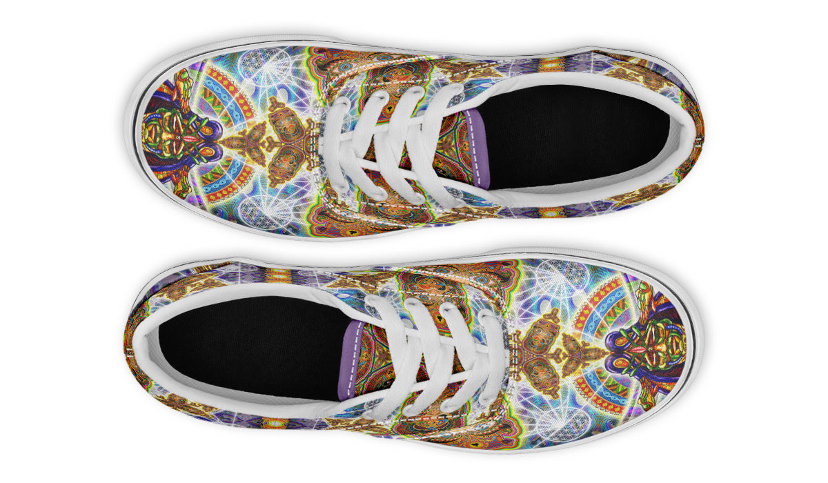 "Messeges From A Healing Fractal Dimention" Classic Shoes