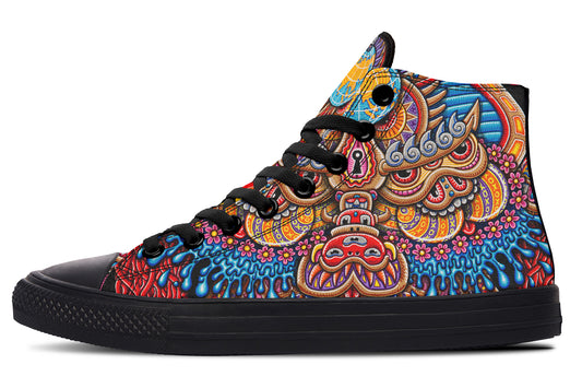 "Kundalini Rising" High Tops