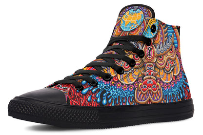 "Kundalini Rising" High Tops