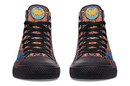 "Kundalini Rising" High Tops