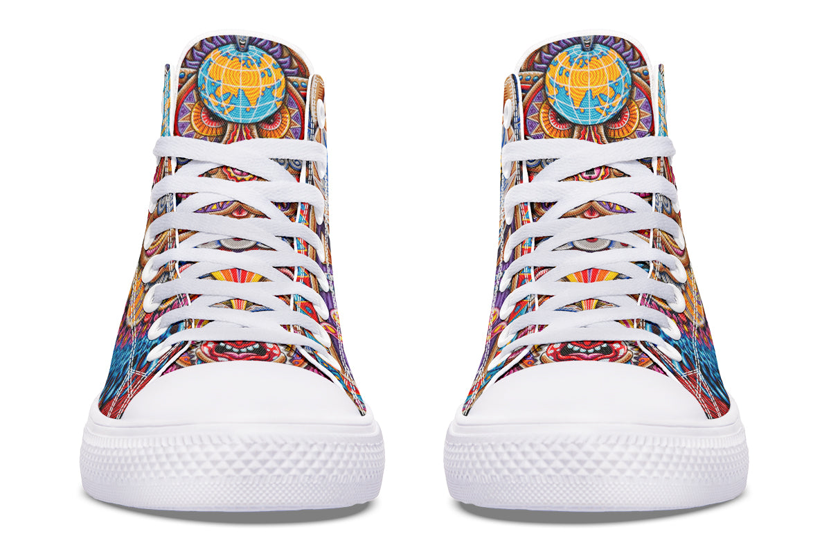 "Kundalini Rising" High Tops