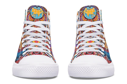 "Kundalini Rising" High Tops