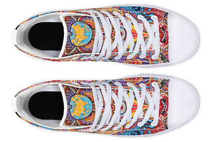 "Kundalini Rising" High Tops