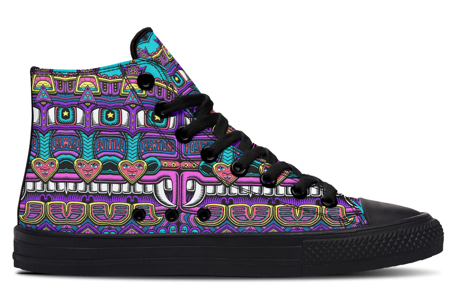 "Mega Tribal Can" High Tops