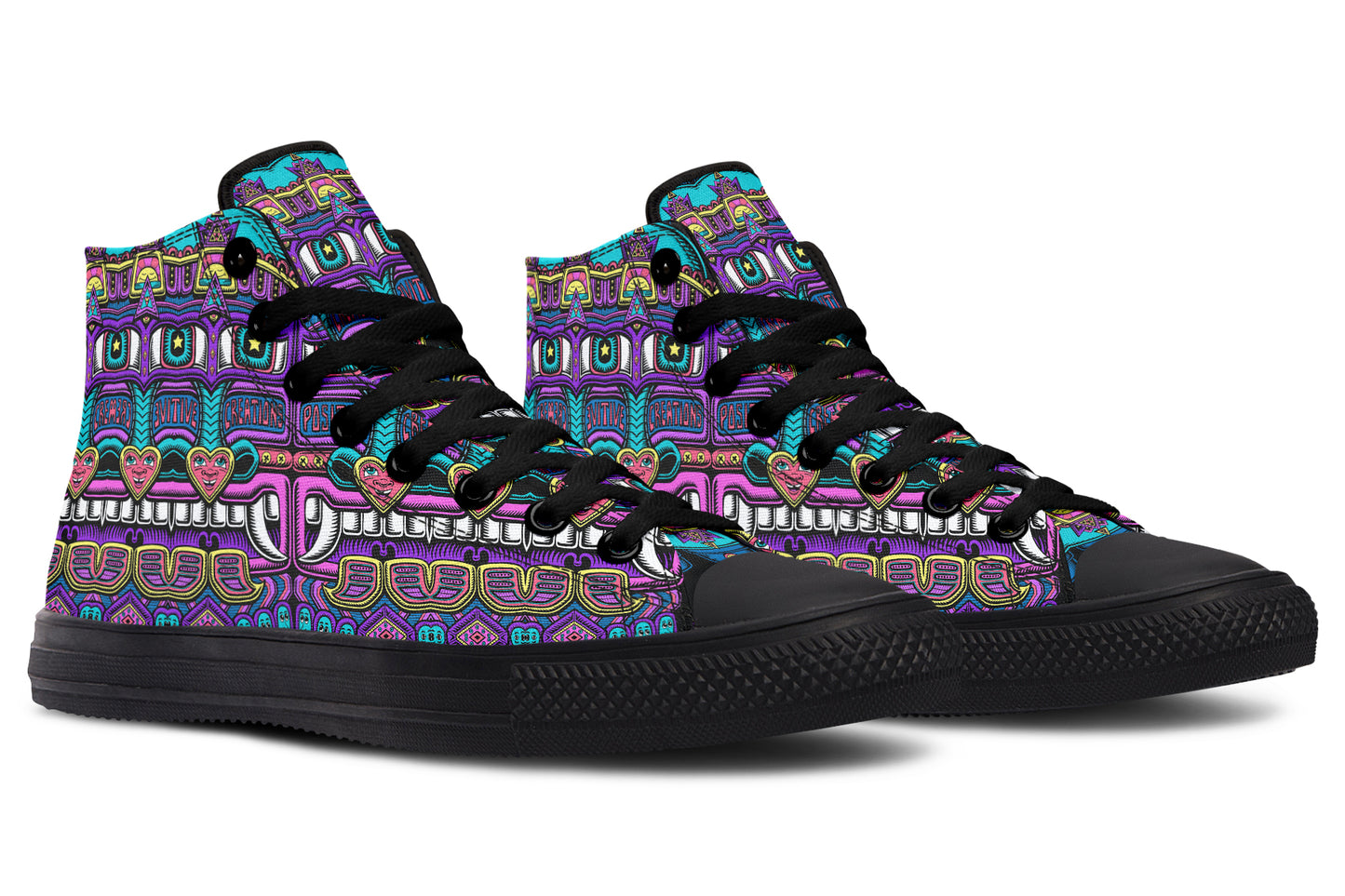 "Mega Tribal Can" High Tops