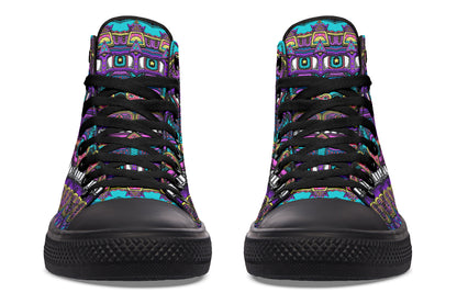 "Mega Tribal Can" High Tops