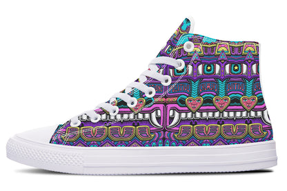 "Mega Tribal Can" High Tops