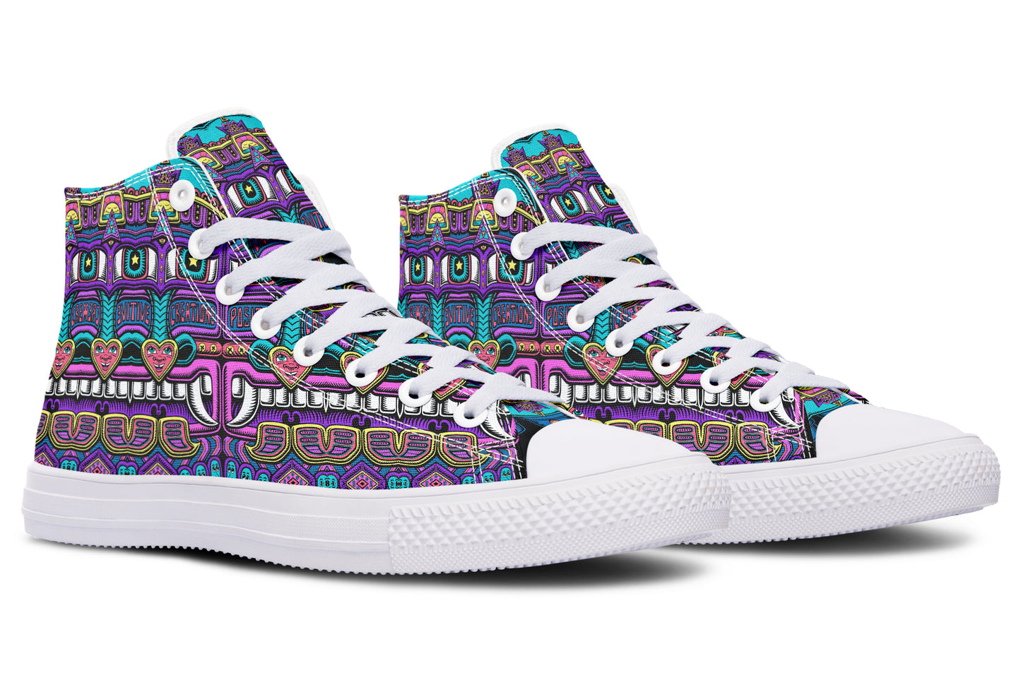 "Mega Tribal Can" High Tops