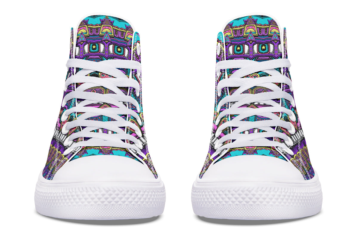 "Mega Tribal Can" High Tops