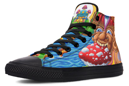 "Muncher Of Mushroomland" High Tops