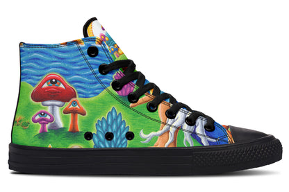 "Muncher Of Mushroomland" High Tops