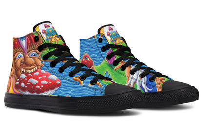 "Muncher Of Mushroomland" High Tops