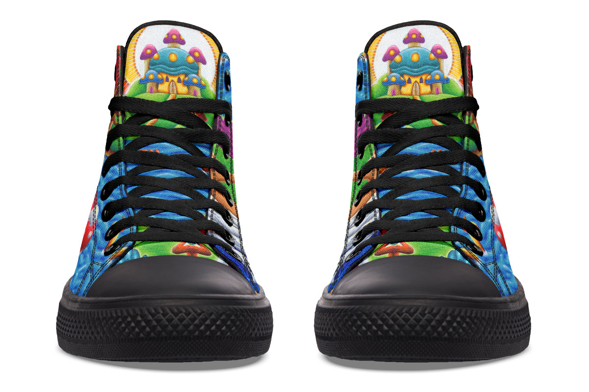 "Muncher Of Mushroomland" High Tops