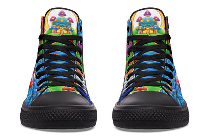 "Muncher Of Mushroomland" High Tops