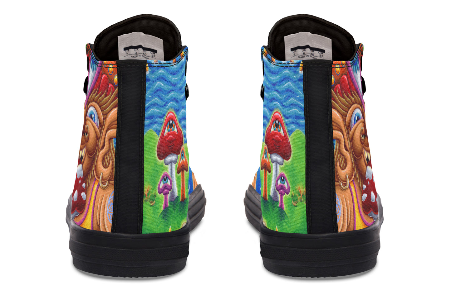 "Muncher Of Mushroomland" High Tops