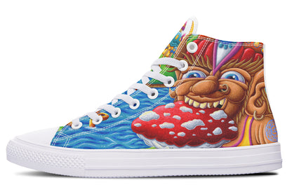 "Muncher Of Mushroomland" High Tops