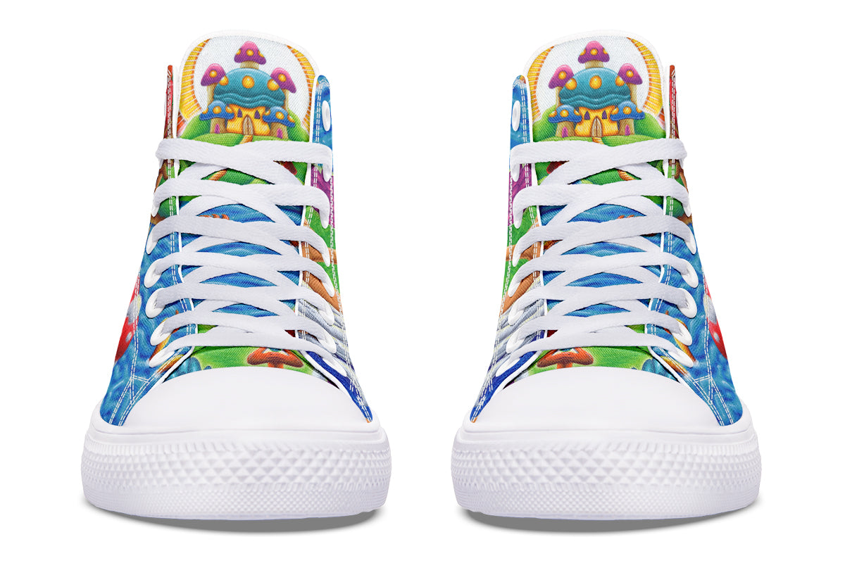 "Muncher Of Mushroomland" High Tops