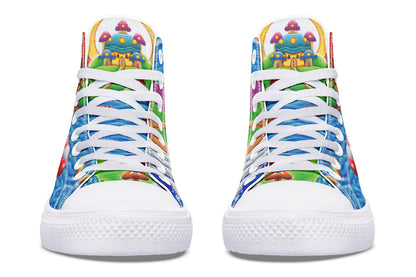 "Muncher Of Mushroomland" High Tops