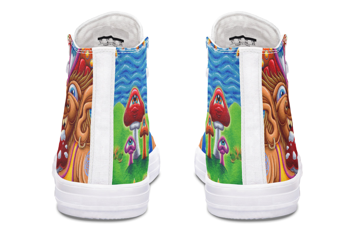 "Muncher Of Mushroomland" High Tops