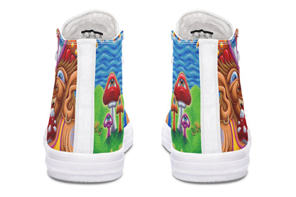 "Muncher Of Mushroomland" High Tops